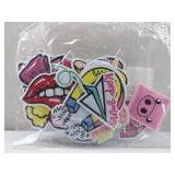 FACTORY SEALED - Nicime 25pcs Pink Preppy Iron/Sew on Patches, Fashion Y2K Embroidered Applique, Cool Cute Decoration Stickers for Clothes, Hat, Backpack, Jeans, Dress (Pink 3)