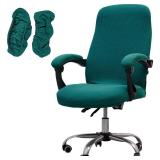 FACTORY SEALED - Melaluxe Office Chair Cover with Armrest Coversï¼ Universal Stretch Desk Chair Cover, Computer Chair Slipcovers (Size: L) - Teal Blue