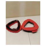 (UNUSED) Scrub Brush, 2 Pcs Spin Mop Scrub Brush Head Compatible for O Cedar EasyWring 1-Tank System, Hard Bristle Cleaning Brush for Bathroom, Kitchen, Tub and Tile