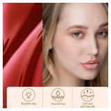 FACTORY SEALED - FERLYHR Waterproof & Smudge Lip Gloss with Matte Finish,Long-Lasting Proof Peel Off Lip Stain for All Skin Types, Peel Off Lip Liner Stain Tattoo(7#-Peachy Orange, 1 Count (Pack of 1)