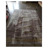 White, Gray & Granite Area Rug (6ft x 9ft) See Photos