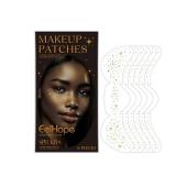 FACTORY SEALED - G G Colors 6 PCS Glitter Freckles Face Tattoos, Gold Face Glitter Sparkle Freckles Star Freckles, Glow Up Sparkle Makeup Patches (6PCS-star)