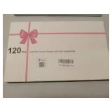 FACTORY SEALED - TAOVEN 120 Pcs Black Hair Ties No Damage for Women, Ponytail Holders for Thick Hair, Seamless Cloth Fabric Soft Hair Bands for Women
