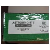 FACTORY SEALED - Astrobrights Mega Collection, Colored Paper, Ultra Green, 625 Sheets, 24 lb/89 gsm, 8.5 x 11" "