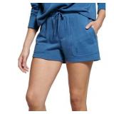 FACTORY SEALED - Bass Outdoor Women s Placid Drawstring Shorts Blue Size X-Large