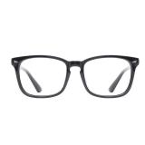 TIJN Blue Light Blocking Glasses for Women Men Clear Frame Square Nerd Eyeglasses Anti Blue Ray Computer Screen Glasses