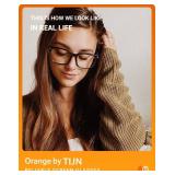 TIJN Blue Light Blocking Glasses for Women Men Clear Frame Square Nerd Eyeglasses Anti Blue Ray Computer Screen Glasses