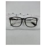 TIJN Blue Light Blocking Glasses for Women Men Clear Frame Square Nerd Eyeglasses Anti Blue Ray Computer Screen Glasses