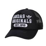 adidas Originals Mixed Graphics Foam Front High Crown Snapback Trucker Hat, Black/White, One Size