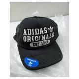 adidas Originals Mixed Graphics Foam Front High Crown Snapback Trucker Hat, Black/White, One Size