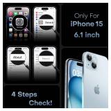 FACTORY SEALED - TOCOL Magnetic for iPhone 15 Case, Upgraded Full Camera Protection, Compatible with Magsafe, Drop Protection, Translucent Matte Back Bumper Phone Cover 6.1-Inch (Light Blue)