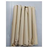 (UNUSED) 8in Beeswax Taper Candles 8 Hours Beeswax White Candlesticks 6 Pack Smokeless Tapered Candle Sticks Unscented Bees Wax Candle for Home Prayer