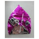 KatchOn, Hot Pink and Silver Balloons - 22 Inch, Pack of 14 | Silver and Hot Pink Balloons for Bachelorette Party Decorations,Baby Shower, Bridal Shower, Wedding, Anniversary, Birthday Decorations