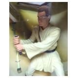 Star Wars Episode 1 the Phantom Menace Mega Collectible 13 Inch Tall Action Figure - Obi-Wan Kenobi, #48719 w/COA