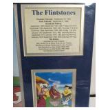 The Flintstones Limited Edition Collector Plate # LA 9873, & Matted Images w/ Description