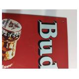 Classic American Beverage Advertisement Signs Set of 2, Jack Daniels & Budweiser