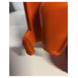 1960s Tonka Orange Chevrolet Pickup Truck with Camper Shell, Vintage Toy Truck Collectible