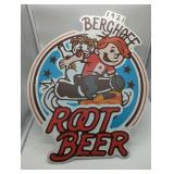 1927 Berghoff Root Beer Metal Sign Collector Tin Sign