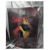 Horror Decor Collection- Three canvas frames, A Nightmare on Elm Street, Friday 13th Horror Window Clings Halloween Collection