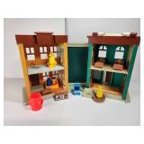 1970s Fisher-Price Play Family Sesame Street Playset #938
