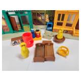 1970s Fisher-Price Play Family Sesame Street Playset #938