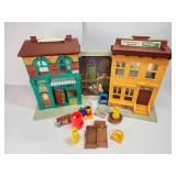 1970s Fisher-Price Play Family Sesame Street Playset #938