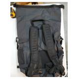 Waterproof Dry Backpack & Phone Case- Large Floating Dry Bag for Kayaking, Travel, Hiking, Fishing, Camping, Motorcycles & Beach, Heavy-Duty Roll Top Men/Women (Black) - Retail: $45