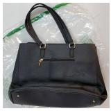 Laptop Tote Bag for Women 15.6 Inch Waterproof Leather Computer Bags Business Office Work Briefcase Black - Retail: $24