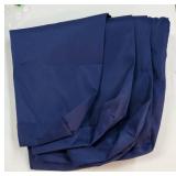 Patio Cushion Covers 21x19x3 Waterproof Outdoor Cushion Cover Replacement 4Packs Outdoor Seat Slipcover for Rattan Chair Sofa, Blue