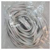 Cat 6 Ethernet Cable 150ft (45.72m), Outdoor & Indoor, 10Gbps Support Cat 8 Cat 7 Network, Long Flat Internet Lan Patch Cord, Cat6 High Speed Weatherproof Cable for Router, Modem, Switch, White - Reta