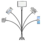Vidpro FA-22 Heavy-Duty 22-inch Flex Arm Kit - Stiff Yet Flexible Mounting for Mobile Phones, Cameras, Microphones, Lighting and More Fits Most Stands Tripods Rigs Grips and Clamps Holds Up to 3 Lbs. 