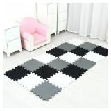 18 Pieces Puzzle Play Mats, Soft Baby Play Mat, Kids Interlocking Foam Floor Tiles, Toddlers Carpet Playmats G301018-101104112 - Retail: $39