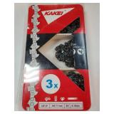 8 Inch Chainsaw Chain 3/8" LP Pitch .043" Gauge 33 Drive Links Fits Ryobi P4361, P5452, Greenworks 20142, Milwaukee M18 FUEL 3004, Poulan 810 EPT, Worx WG349 and More (3 Chains)"