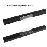 Sensor Bar for Wii, Replacement Wireless Infrared Ray Sensor Bar for Nintendo Wii and Wii U Console, Includes Clear Stand, Black - Retail: $9