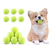 12 Pack Mini Tennis Ball for Pet Playing Fetch, 2 inch Dog Training Tennis Balls for Small Size Dogs, Interactive Dogs Playing Balls Fits 2 inch Automatic Dog Ball Launcher