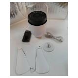 2 in 1 Camping Fan with LED Lantern, Rechargeable Camping Lights with Remote Control, Portable Outdoor Umbrella Ceiling Fan with Dimmable Light Hanging Outside for Patios, Tent, RVs, Gazebo - Retail: 