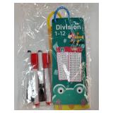Multiplication and Division Flash Cards 30 Pcs, 0-12 Math Flash Cards with 4 Dry Erase Pens 2 Rings, Educational Time Table Flash Cards for 1st-3rd Graders Multiplication Game - Retail: $6