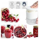 Cherry Pitter Tool 7-in-1, Portable Cherries Seed Remover, Fruit Pit Core Remover for Make Fresh Cherry Dishes, Cherry Pie and Jam and Cocktail Cherries