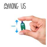 Amongâ¯Us Micro Figures â Blind Bag of 3 Officially Licensed Crewmate & Imposter Mini Figures (138 to Collect + Metallic & Glow-in-The-Dark Surprise)