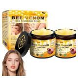 Bee Venom Skin Restoration Cream, Bee Venom Skin Treatment Cream, Repair and Wrinkle Reducing Comprehensive Moisturizer for All skin Types 2PC. One Opened One Factory Sealed. - Retail: $14