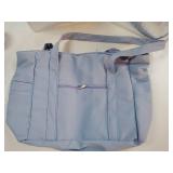 Tote Bag for Women, Travel Essentials Large Tote Bag with Zipper, Top Handle Handbag for Travel, Work (Blue) - Retail: $22
