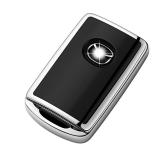 Mazda Key Fob Cover 360 Degree Full Protection Key Case Key Shell Compatible with 2019-2025 Mazda 3, Mazda 3 Hatchback, 2020-2025 Mazda CX-5, CX-30, CX-9-Silver(pink)