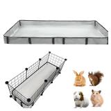 Guinea Pig Cage Liner Tarp Bottom Waterproof and Washable Base Also for Rabbits, Bunny, Chinchillas, Hedgehog, Ferrets and Other Small Animals(12x36 inches)