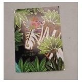 Tropical Zebra Birthday Card Art Print