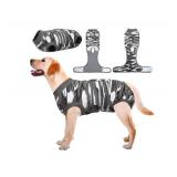 Kuoser Recovery Suit for Dogs Cats After Surgery, Professional Pet Recovery Shirt Dog Abdominal Wounds Bandages, Substitute E-Collar & Cone, Prevent Licking Dog Onesies Pet Surgery Recovery Suit