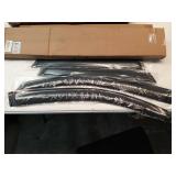 LQQDP 4pcs Front+Rear Smoke Tint Sun/Rain Guard Outside Mount Tape-On Vent Window Visors Compatible with 09-17 Aui Q5/SQ5 8R - Retail: $35