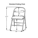 YOUR CHAIR COVERS - Stretch Spandex Folding Chair Cover Purple "