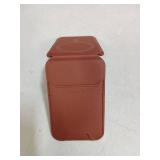 Lamicall 2.3oz Light for Magsafe Wallet Stand - Slim Tight Phone 3 Cards Holder, Adjustable Apple iPhone Wallet Stand, 2.5lbs Magnetic for iPhone 16/15/14/13 Series, Brown Red