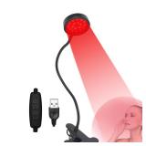 U4GLORY Red Light Therapy for Face and Body, 18 LEDs 660nm Red and 850nm Near Infrared LED Red Light Therapy Light with Angle Adjustable and Clip, Suitable for Body at Home Skin Care Pain Relief