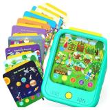 Kids Learning Tablet Educational Learning Pad for Toddlers 2-5 to Learn Alphabets, Numbers, Foods, Time, Music, Talking Cards for Toddlers Learning Educational Toy Kids Gifts